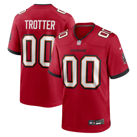 Men's Tampa Bay Buccaneers Josiah Trotter Red 2026 NFL Draft Game Jersey