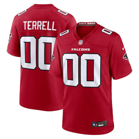 Youth Atlanta Falcons Avieon Terrell Red 2026 NFL Draft Game Jersey