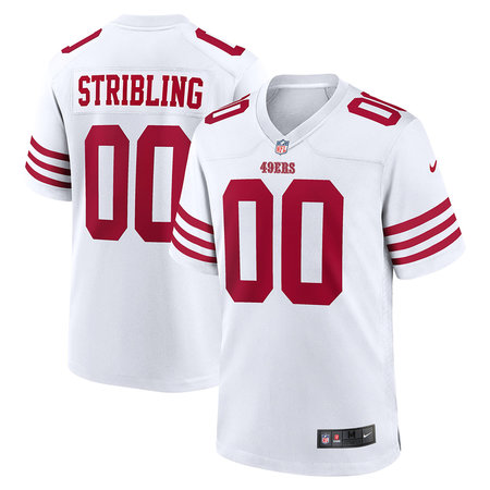 Youth San Francisco 49ers De'Zhaun Stribling White 2026 NFL Draft Game Jersey