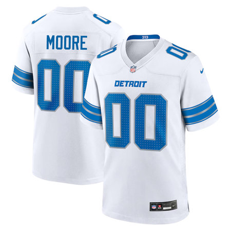 Youth Detroit Lions Derrick Moore White 2026 NFL Draft Game Jersey