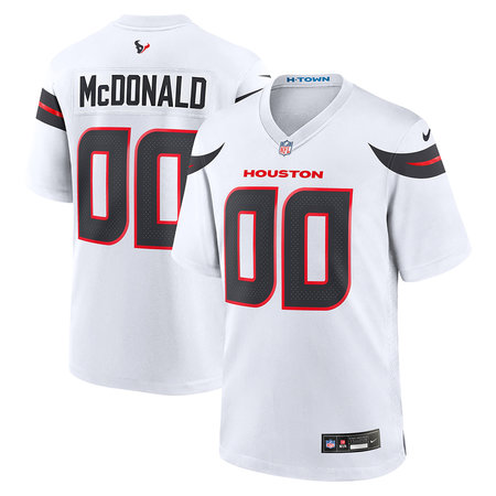 Youth Houston Texans Kayden McDonald White 2026 NFL Draft Game Jersey