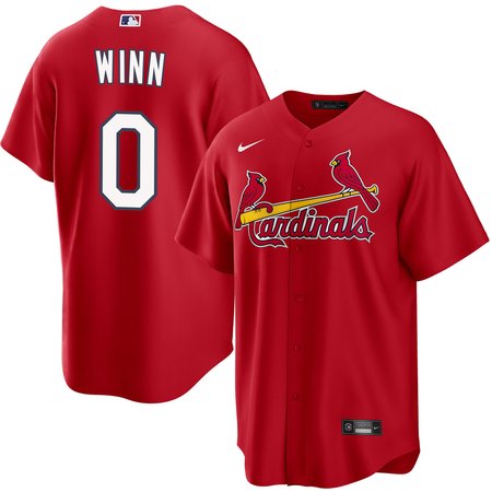 Men's St. Louis Cardinals #0 Masyn Winn Red Home Limited Jersey