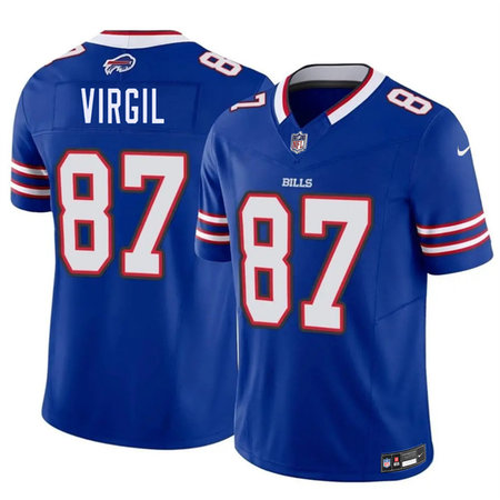 Youth Buffalo Bills #87 Jalen Virgil Royal 2026 NFL Draft Vapor F.U.S.E. Limited Jersey