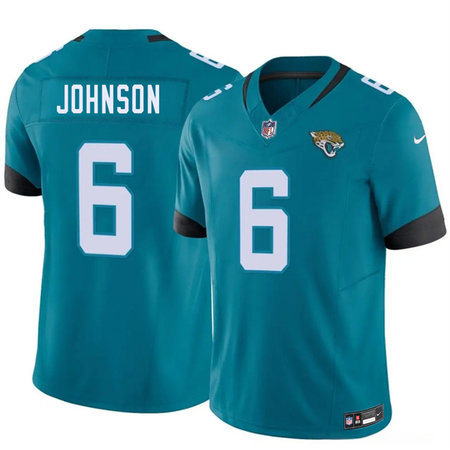 Youth Jacksonville Jaguars #6 Antonio Johnson Teal 2026 NFL Draft Vapor F.U.S.E. Limited Jersey