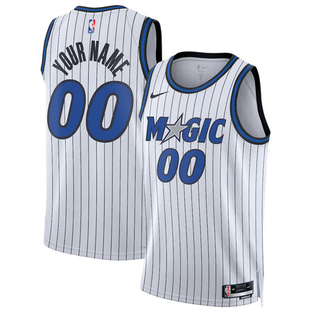 Youth Orlando Magic Nike White Swingman Association Edition Custom Jersey
