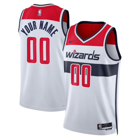 Youth Washington Wizards Nike White Swingman Association Edition Custom Jersey