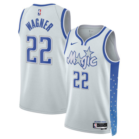 Youth Orlando Magic #22 Franz Wagner Nike Silver 2025/26 Swingman City Edition Jersey