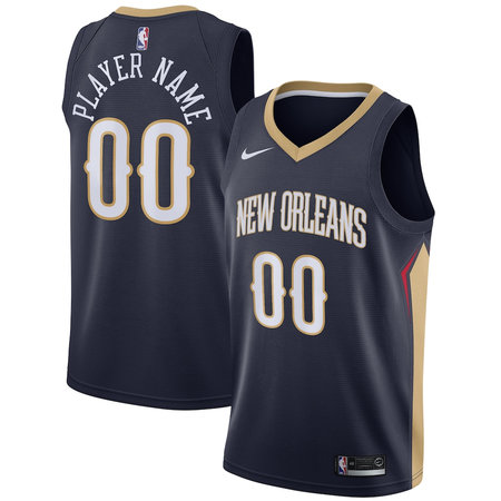 Youth New Orleans Pelicans Nike Navy Swingman Icon Edition Custom Jersey
