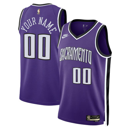 Youth Sacramento Kings Nike Purple Swingman Classic Edition Custom Jersey