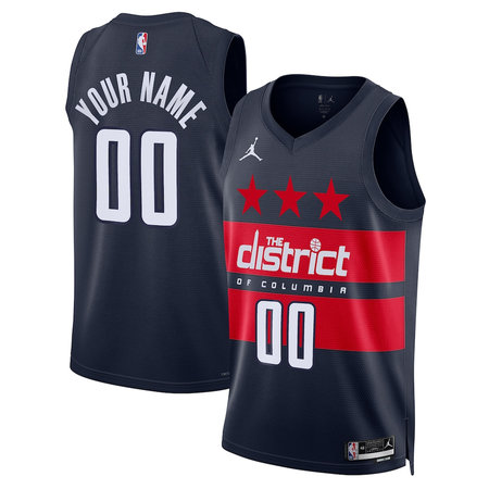 Youth Washington Wizards Navy 2024/25 Swingman Statement Edition Custom Jersey