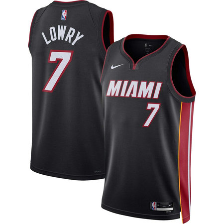 Women's Miami Heat #7 Kyle Lowry Nike Black Swingman Icon Edition Jersey