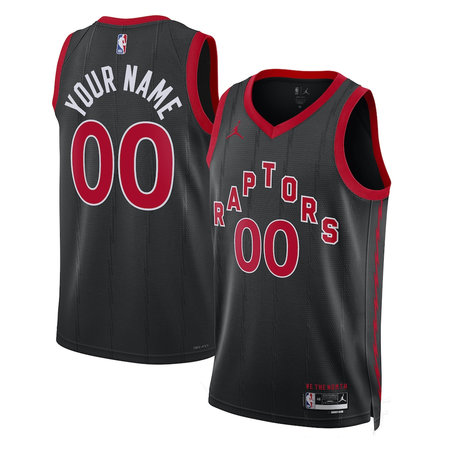 Youth Toronto Raptors Nike Black 2022/23 Swingman Statement Edition Custom Jersey