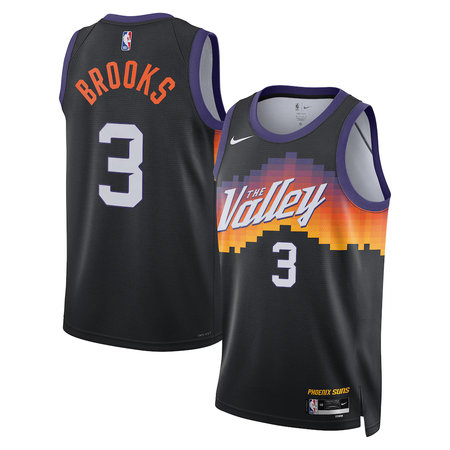 Youth Phoenix Suns #3 Dillon Brooks Nike Black 2025/26 Swingman City Edition Jersey