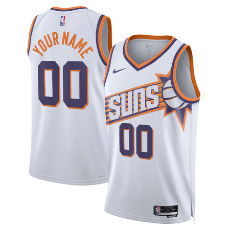 Youth Phoenix Suns Nike White Swingman Association Edition Custom Jersey