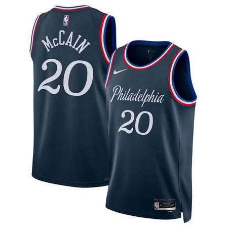 Youth Philadelphia 76ers #20 Jared McCain Nike Navy 2025/26 Swingman City Edition Jersey