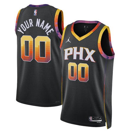 Youth Phoenix Suns Nike Black 2022/23 Swingman Statement Edition Custom Jersey