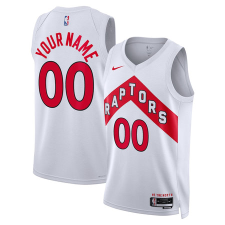 Youth Toronto Raptors Nike White Swingman Association Edition Custom Jersey