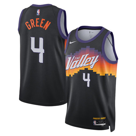Youth Phoenix Suns #4 Jalen Green Nike Black 2025/26 Swingman City Edition Jersey