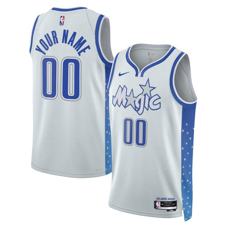 Youth Orlando Magic Nike Silver 2025/26 City Edition Swingman Custom Jersey