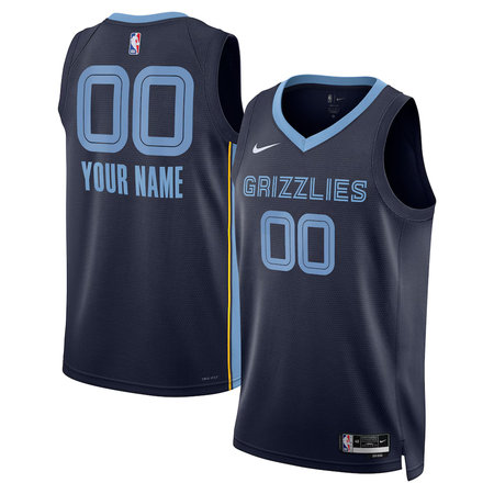 Youth Memphis Grizzlies Nike Navy Swingman Icon Edition Custom Jersey