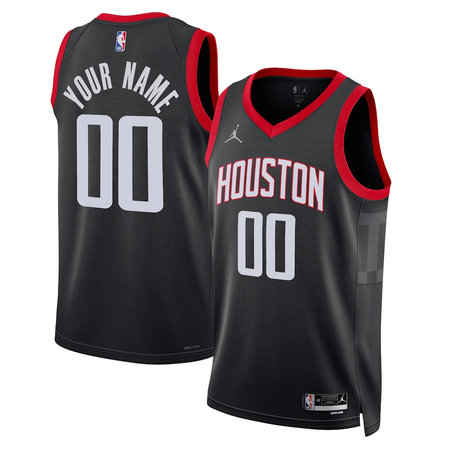Youth Houston Rockets NIke Black 2022/23 Swingman Statement Edition Custom Jersey