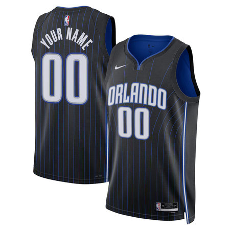Youth Orlando Magic Nike Black Swingman Icon Edition Custom Jersey