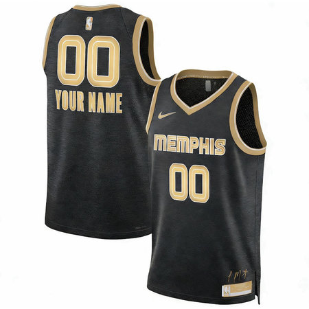 Youth Memphis Grizzlies Nike Black Select Series Swingman Custom Jersey