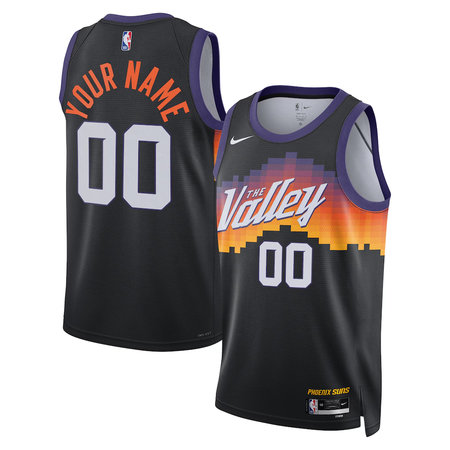Youth Phoenix Suns Nike Black 2025/26 Swingman City Edition Custom Jersey