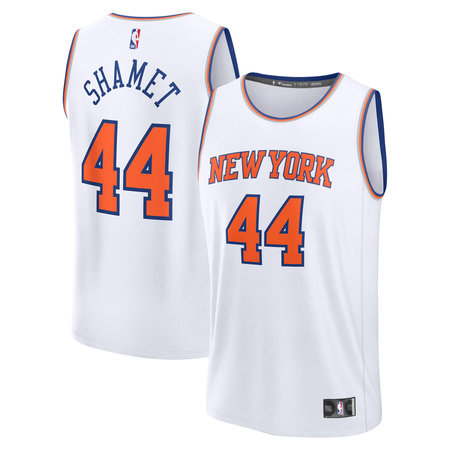 Youth New York Knicks #44 Landry Shamet White Stitched Basketball Jersey