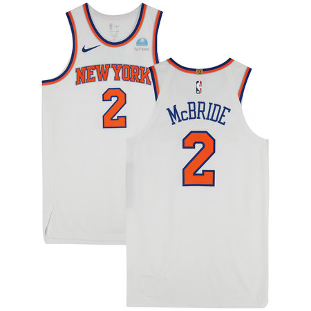 Youth New York Knicks #2 Miles McBride White Stitched Basketball Jersey