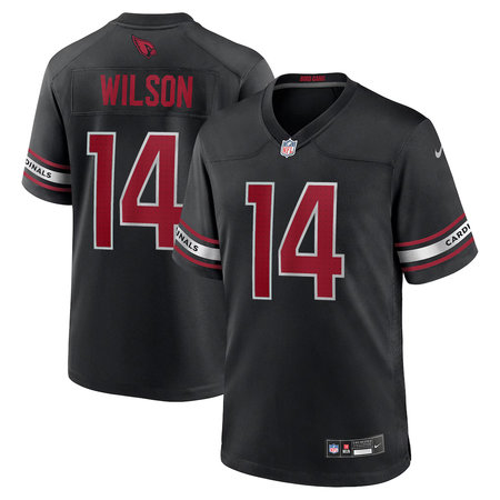 Men's Arizona Cardinals #14 Michael Wilson Nike Black Game Jersey