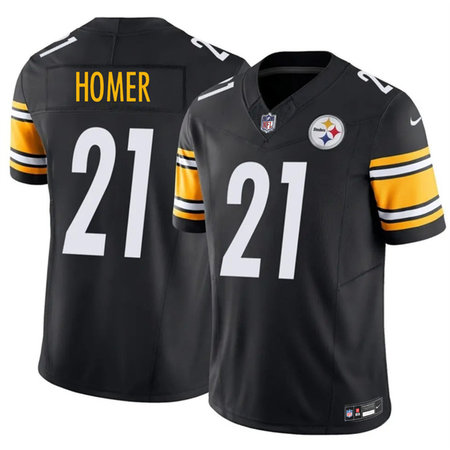 Youth Pittsburgh Steelers #21 Travis Homer Black 2026 Vapor F.U.S.E. Limited Stitched Football Jersey