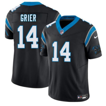 Youth Carolina Panthers #14 Will Grier Black 2026 Vapor F.U.S.E. Limited Stitched Football Jersey