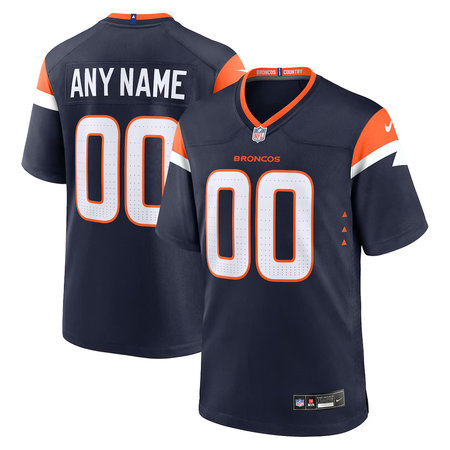 Men's Denver Broncos Nike Navy Alternate Game Custom Jersey