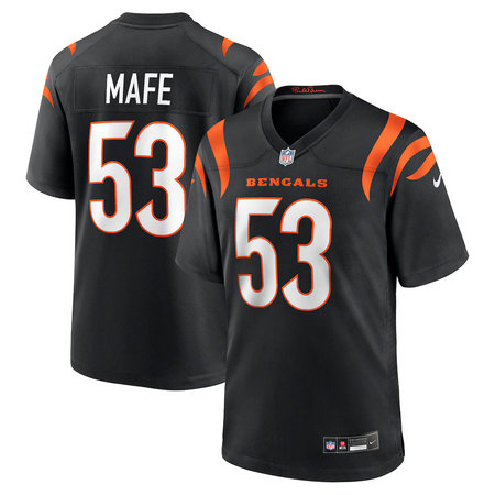 Men's Cincinnati Bengals #53 Boye Mafe Nike Black Team Game Jersey