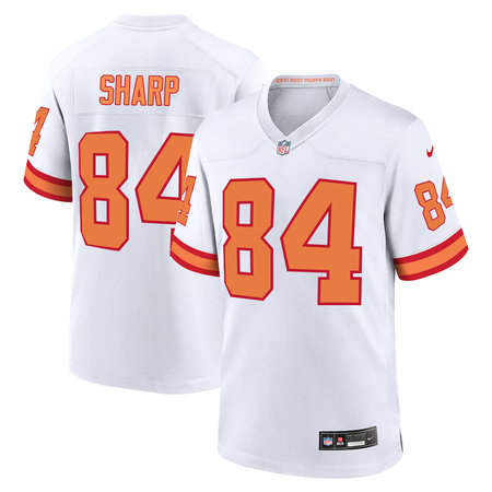 Youth Tampa Bay Buccaneers #84 Bauer Sharp White Player Game Jersey