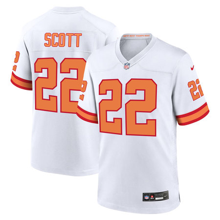Youth Tampa Bay Buccaneers #22 Keionte Scott White Player Game Jersey