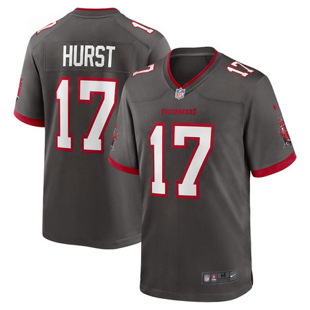 Youth Tampa Bay Buccaneers #17 John Hurst Nike Pewter Alternate Game Jersey