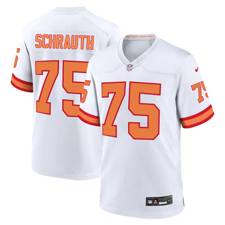 Youth Tampa Bay Buccaneers #75 Billy Schrauth White Player Game Jersey