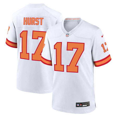 Youth Tampa Bay Buccaneers #17 John Hurst White Player Game Jersey