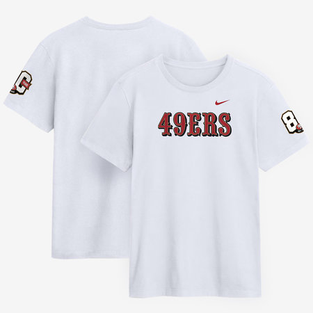 Men's San Francisco 49ers Nike White 80th Anniversary Goal Line Stand T-Shirt