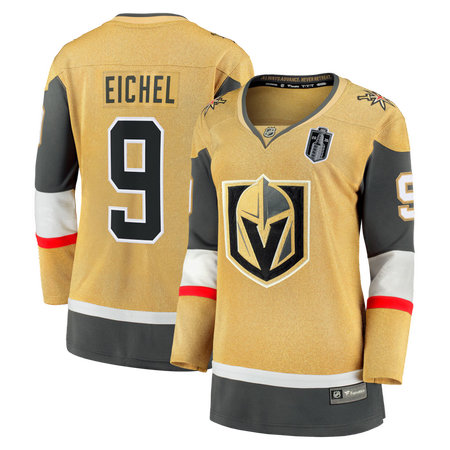 Women's Vegas Golden Knights #9 Jack Eichel Fanatics Gold 2026 Stanley Cup Final Jersey
