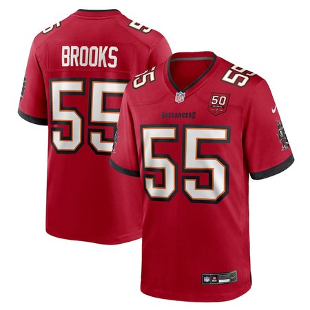 Men's Tampa Bay Buccaneers #55 Derrick Brooks Nike Red 50th Anniversary Game Jersey