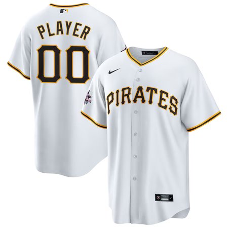 Youth Pittsburgh Pirates Nike White 2025 MLB All-Star Game Home Custom Replica Jersey