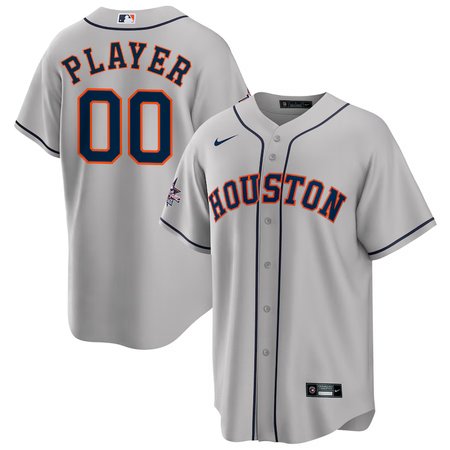 Youth Houston Astros Nike Gray 2025 MLB All-Star Game Away Custom Replica Jersey