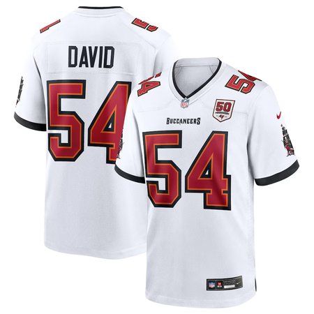 Youth Tampa Bay Buccaneers #54 Lavonte David Nike White 50th Season White Game Jersey
