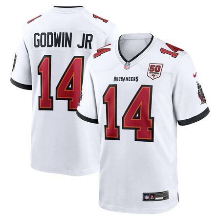 Youth Tampa Bay Buccaneers #14 Chris Godwin Jr. Nike White 50th Season White Game Jersey