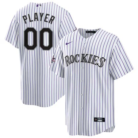 Youth Colorado Rockies Nike White 2025 MLB All-Star Game Home Custom Replica Jersey