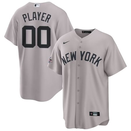Youth New York Yankees Nike Gray 2025 MLB All-Star Game Away Custom Replica Jersey