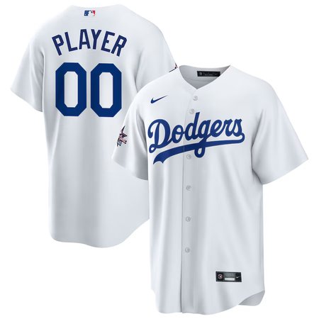 Youth Los Angeles Dodgers Nike White 2025 MLB All-Star Game Home Custom Replica Jersey
